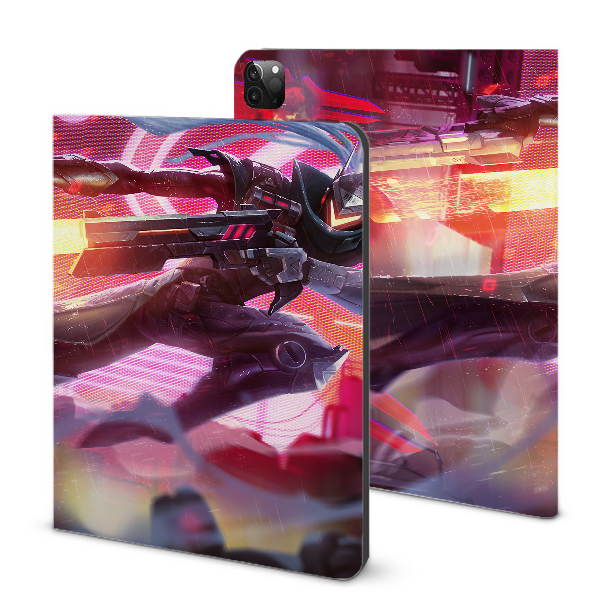 リーグ・オブ・レジェンド League of Legends LOL IPadケース ペンホルダー付き ブックスタイルデザイン